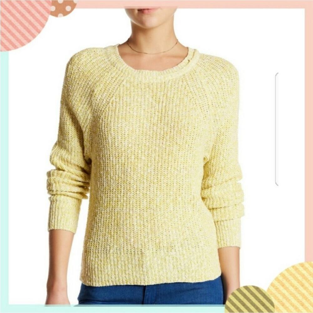 Free People Womens Electric City Knit Long Sleeves Pullover Sweater size Medium